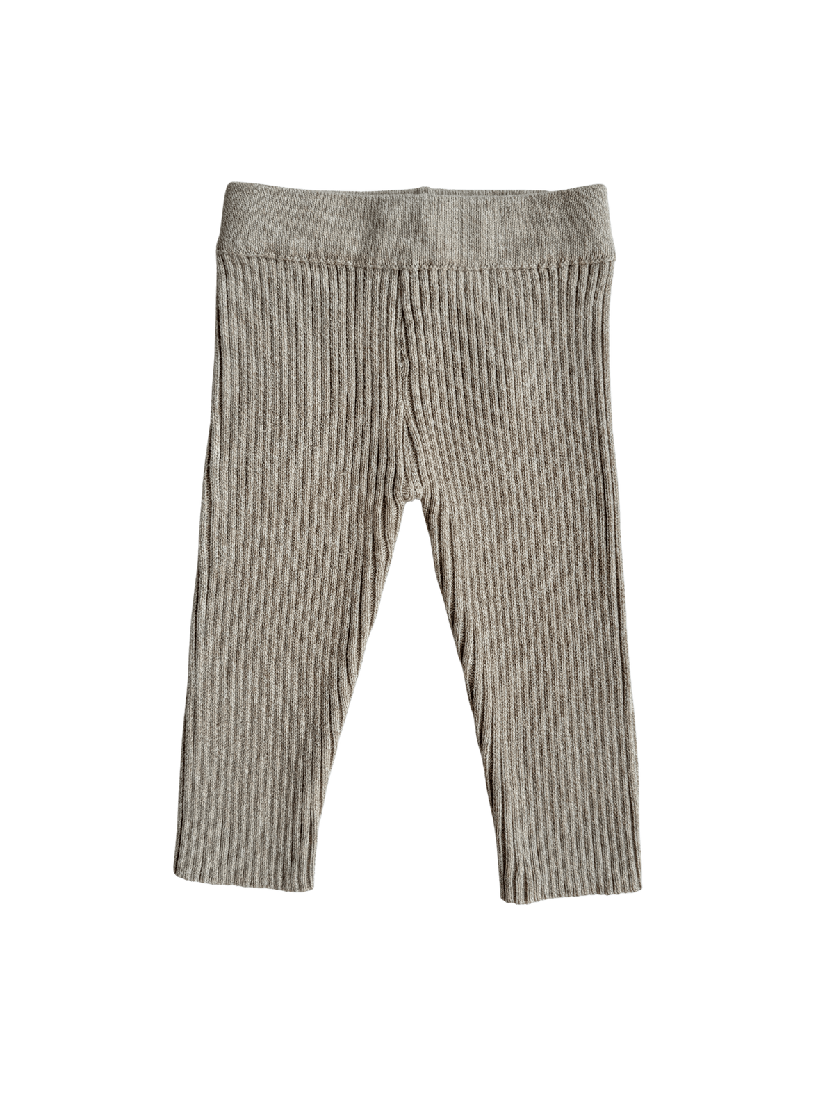 Baby Rib Leggings - Heather Beige