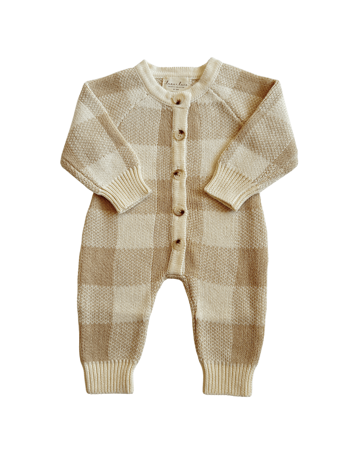 Gingham Knit Jumpsuit