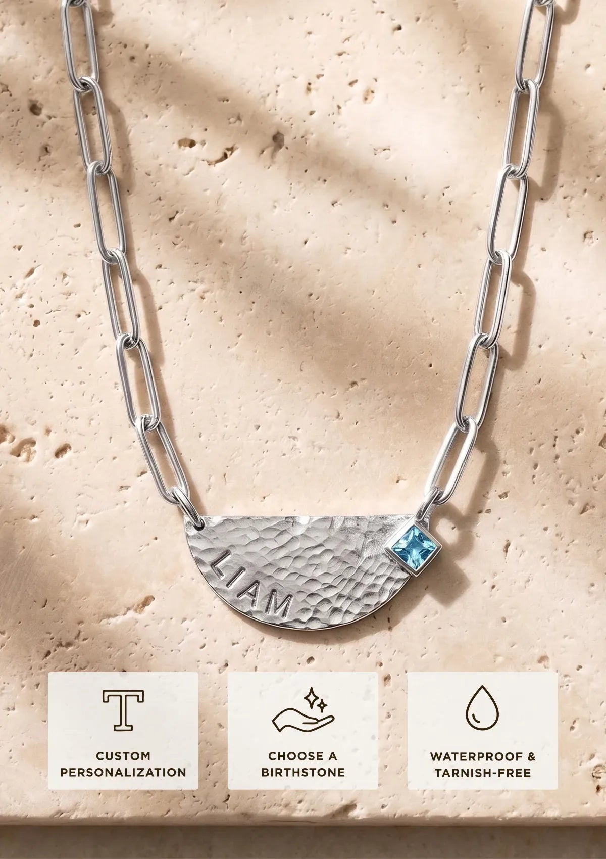 The Demi Lune Necklace - Sterling Silver