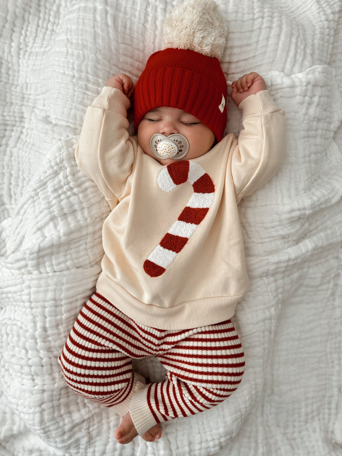 Candy Cane Chenille Pullover