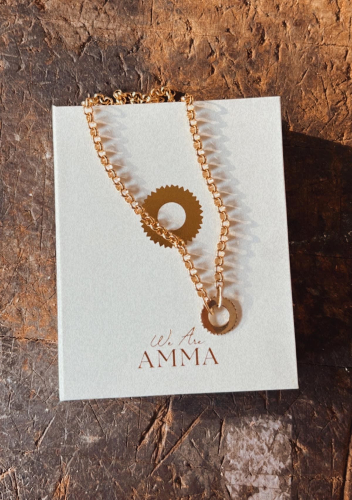 The Halo Necklace in 14K Solid Gold