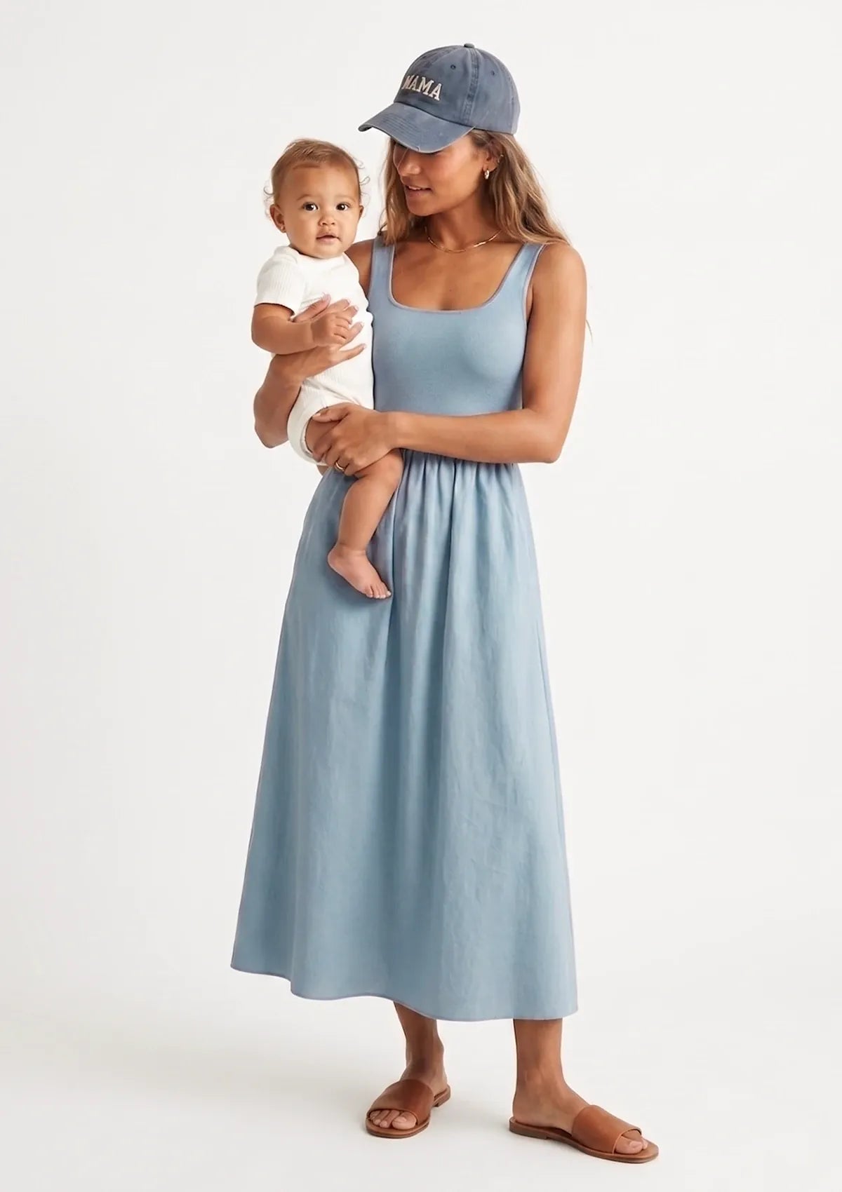 Illusion Dress - Cornflower