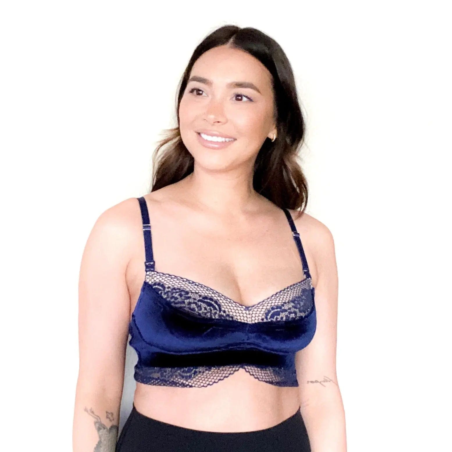 Jolie Luxe Nursing + Handsfree Pumping Bra - Indigo