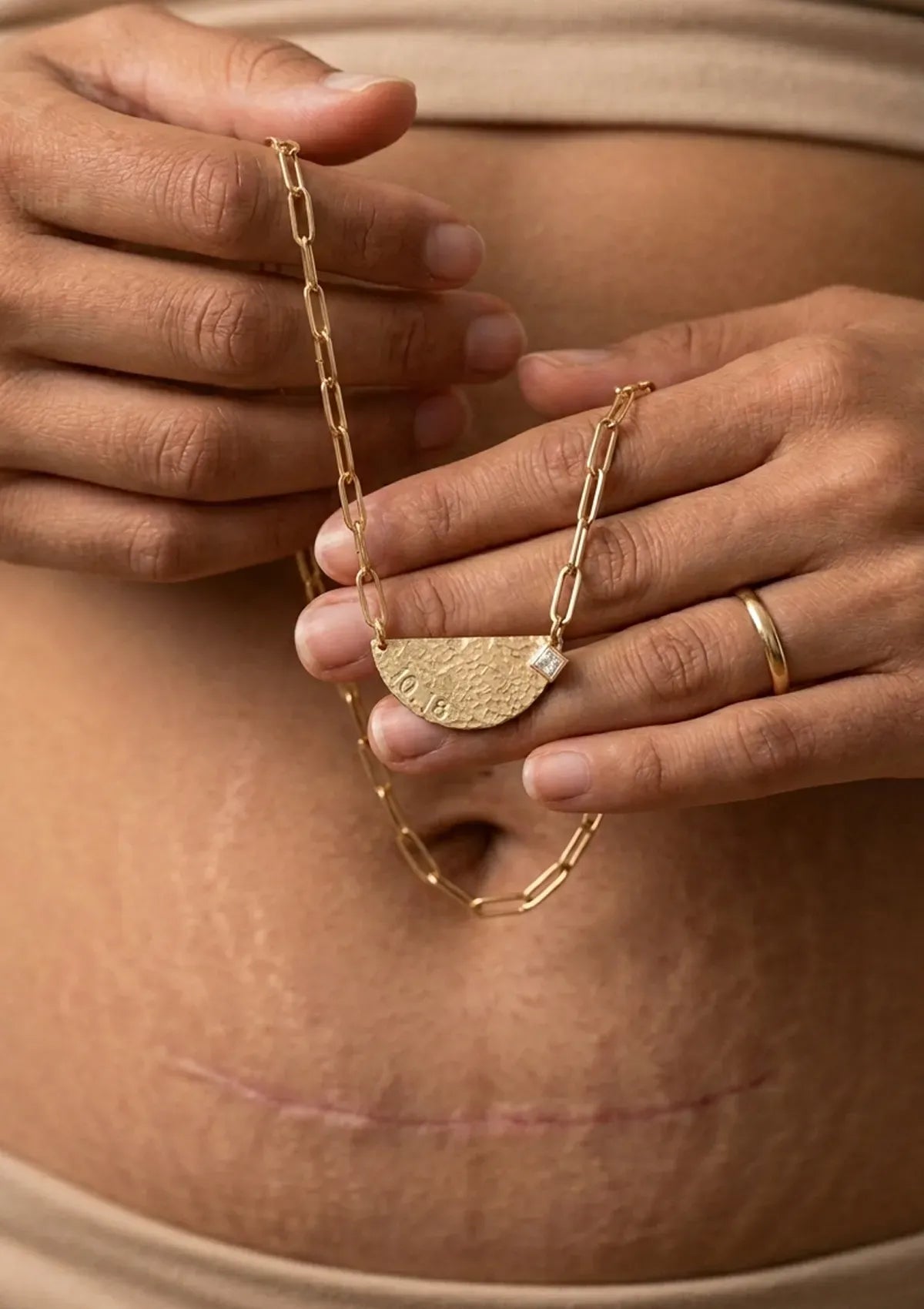 The Demi Lune Necklace - 14k gold filled