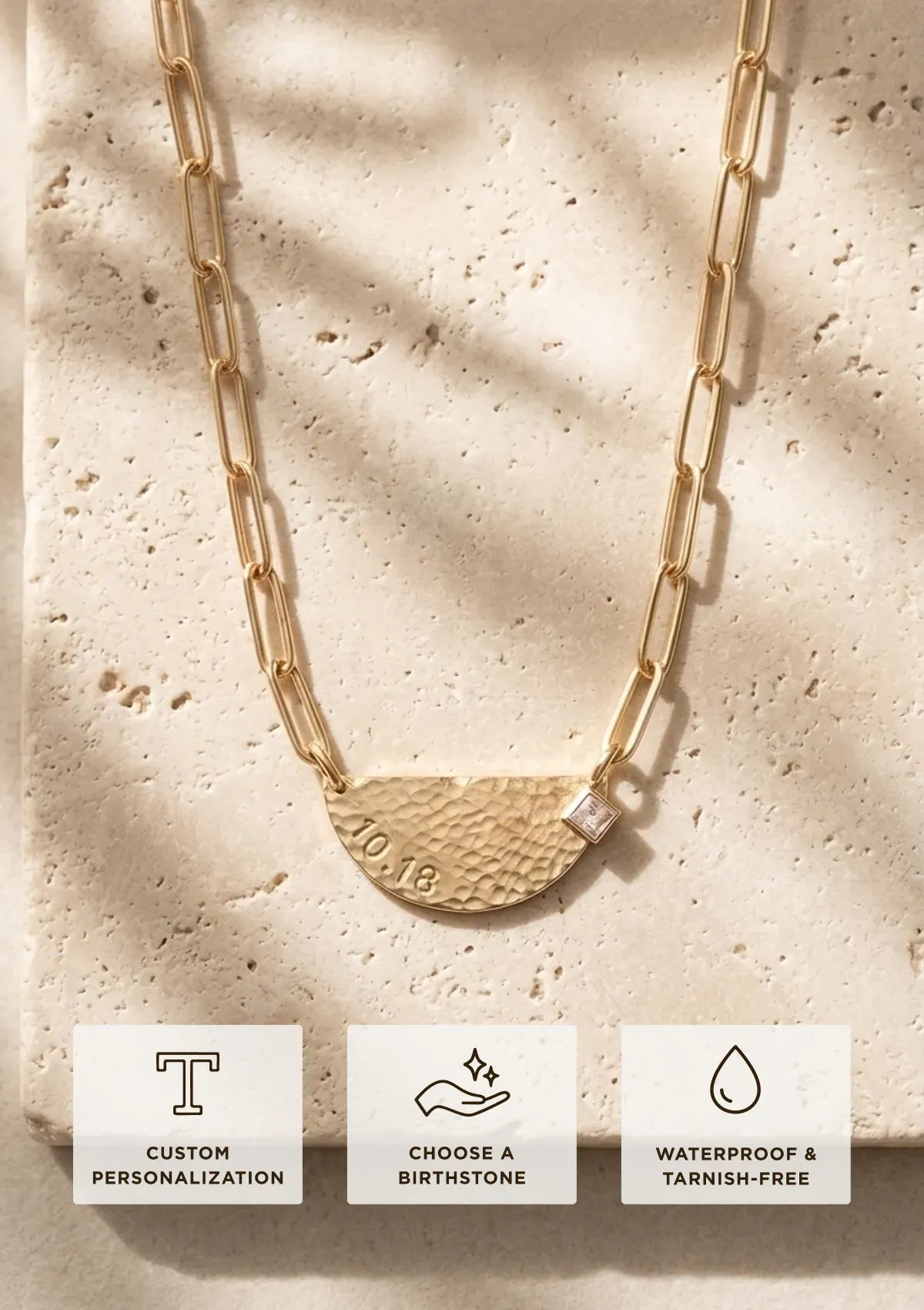 The Demi Lune Necklace - 14k gold filled