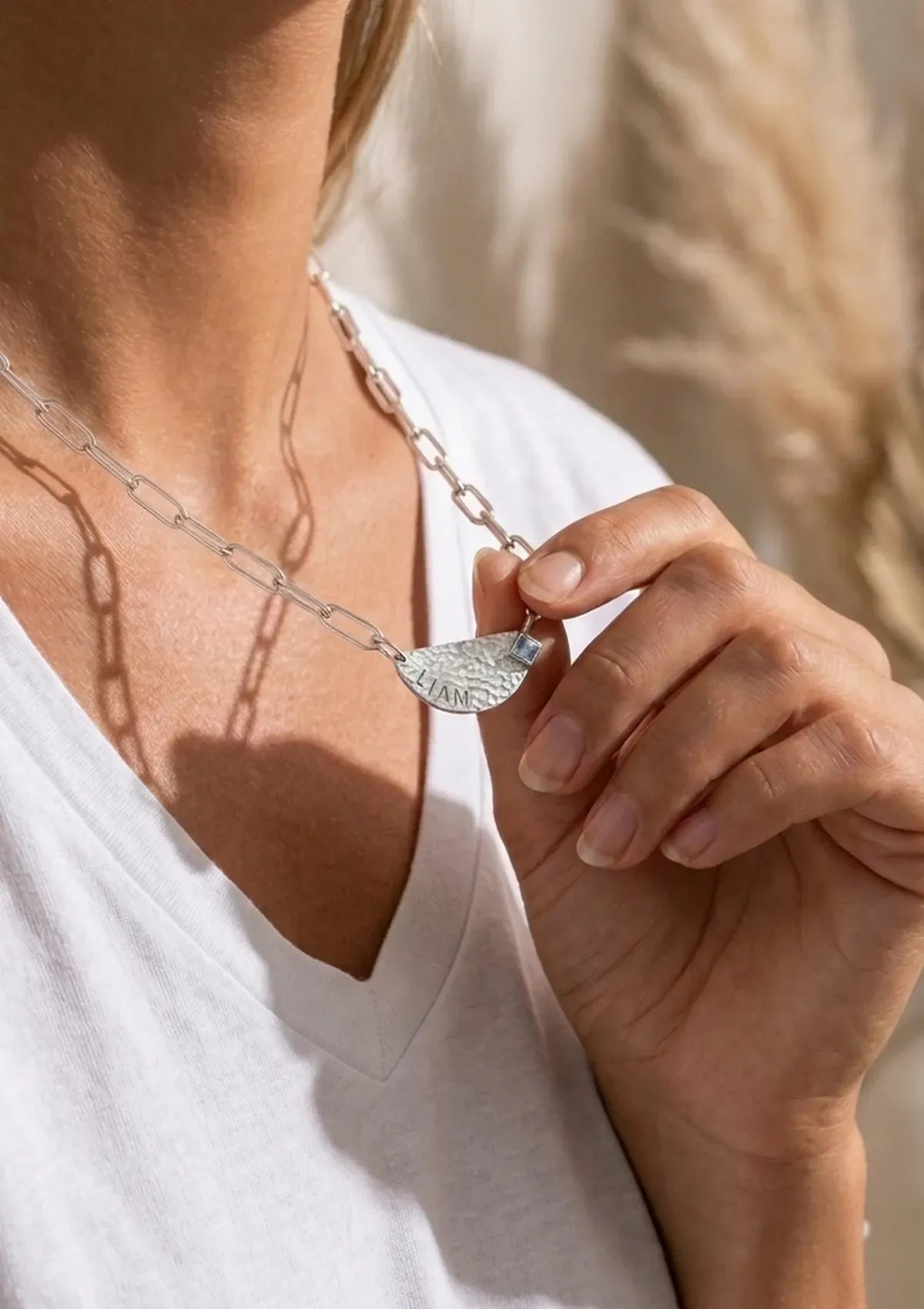 The Demi Lune Necklace - Sterling Silver