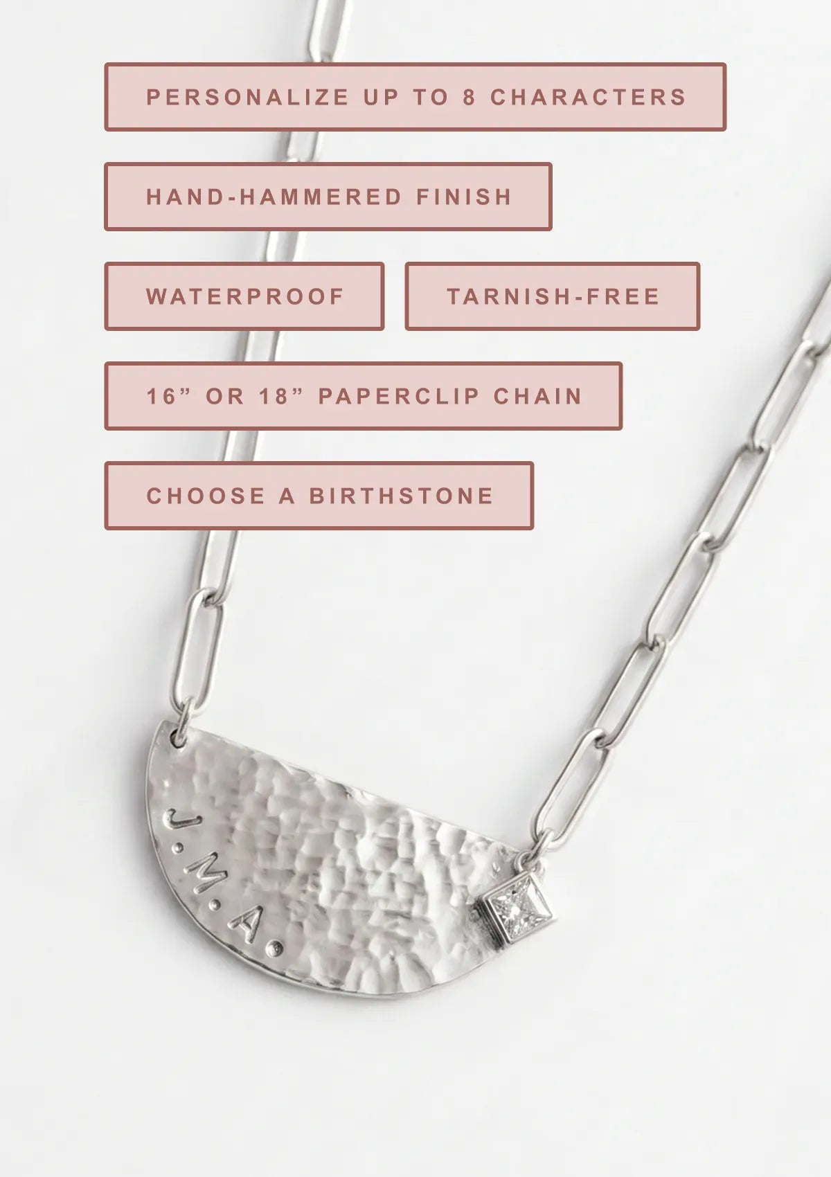 The Demi Lune Necklace - Sterling Silver
