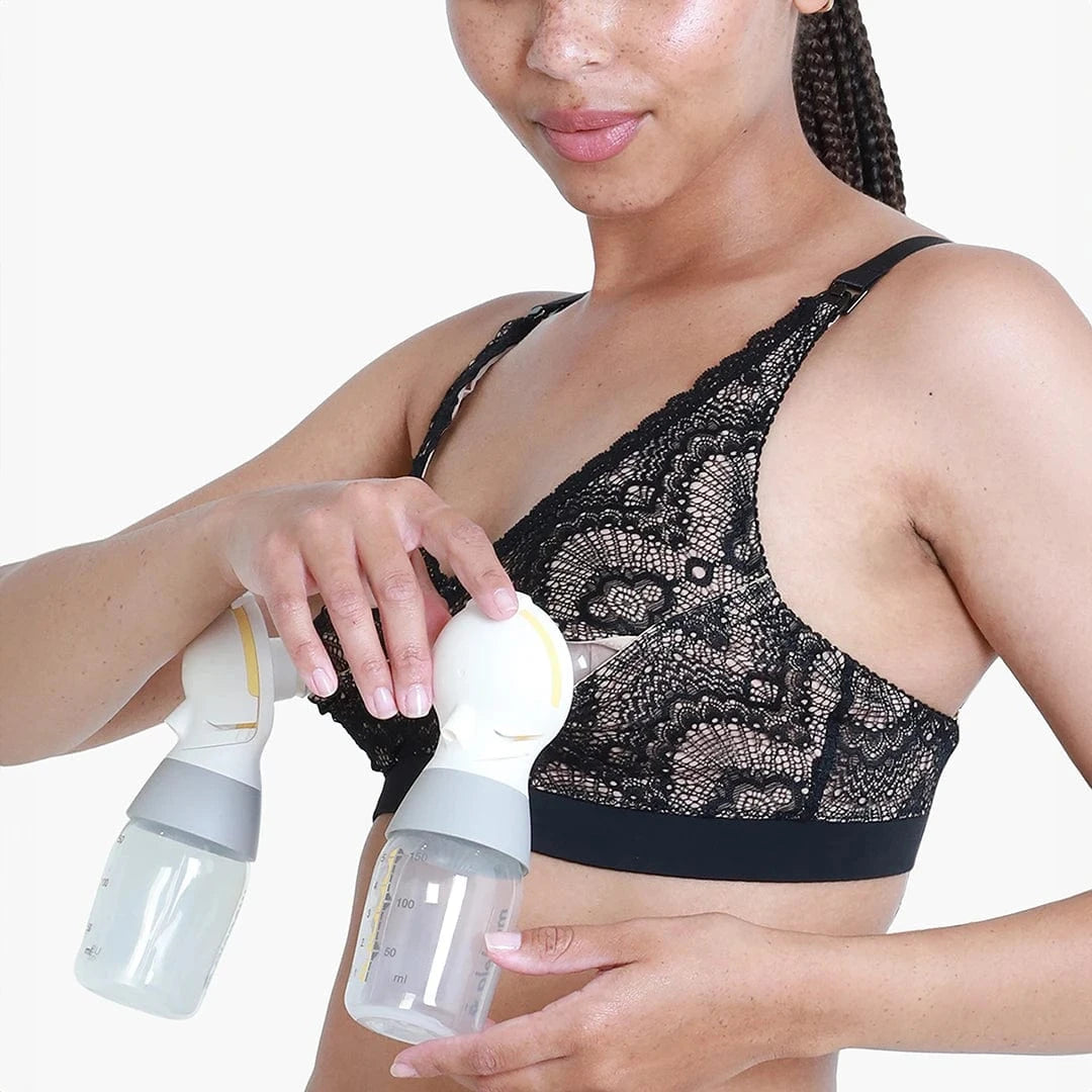 Ruby Handsfree Pumping + Nursing Bra - Black