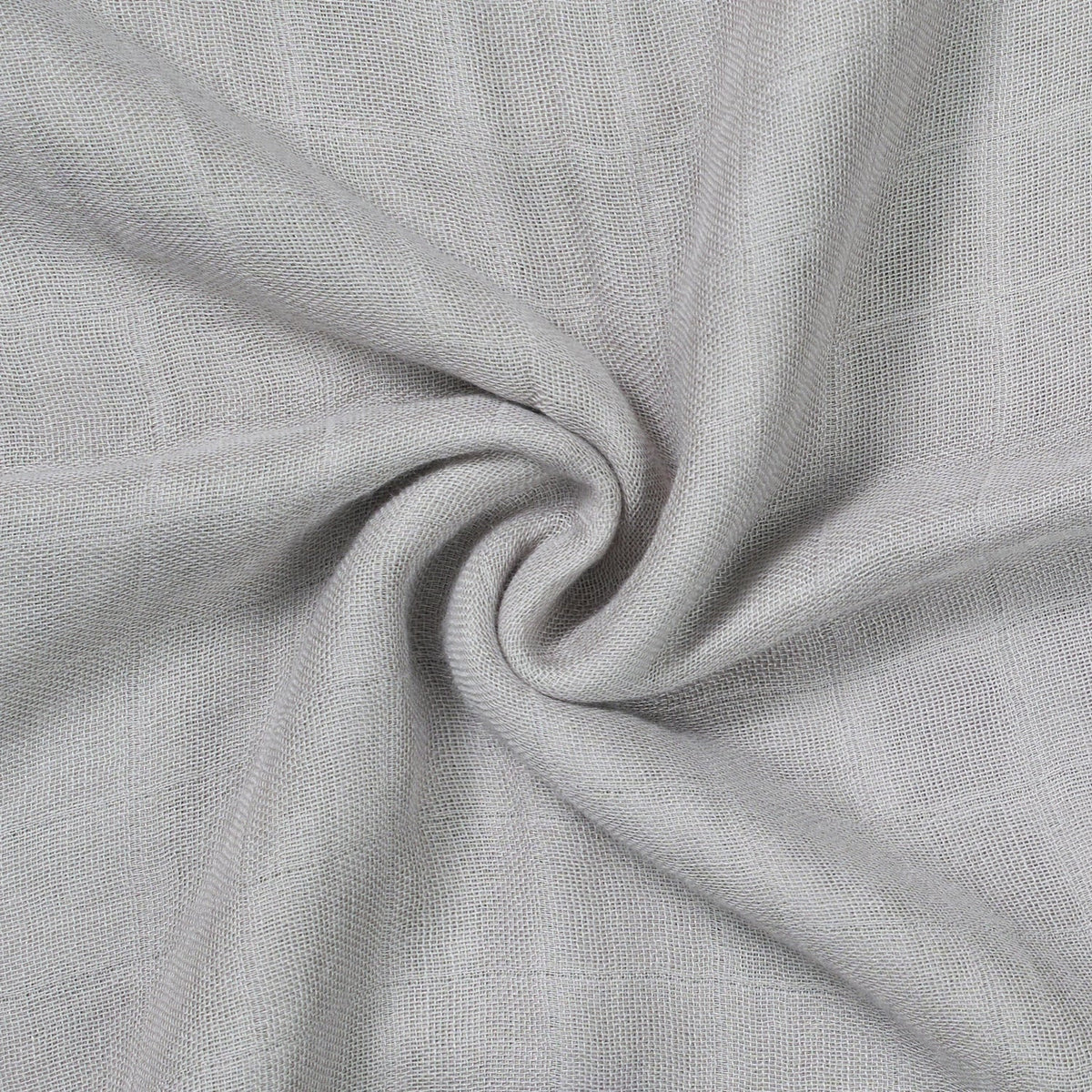 Baby Muslin Swaddle Blanket in Light Grey
