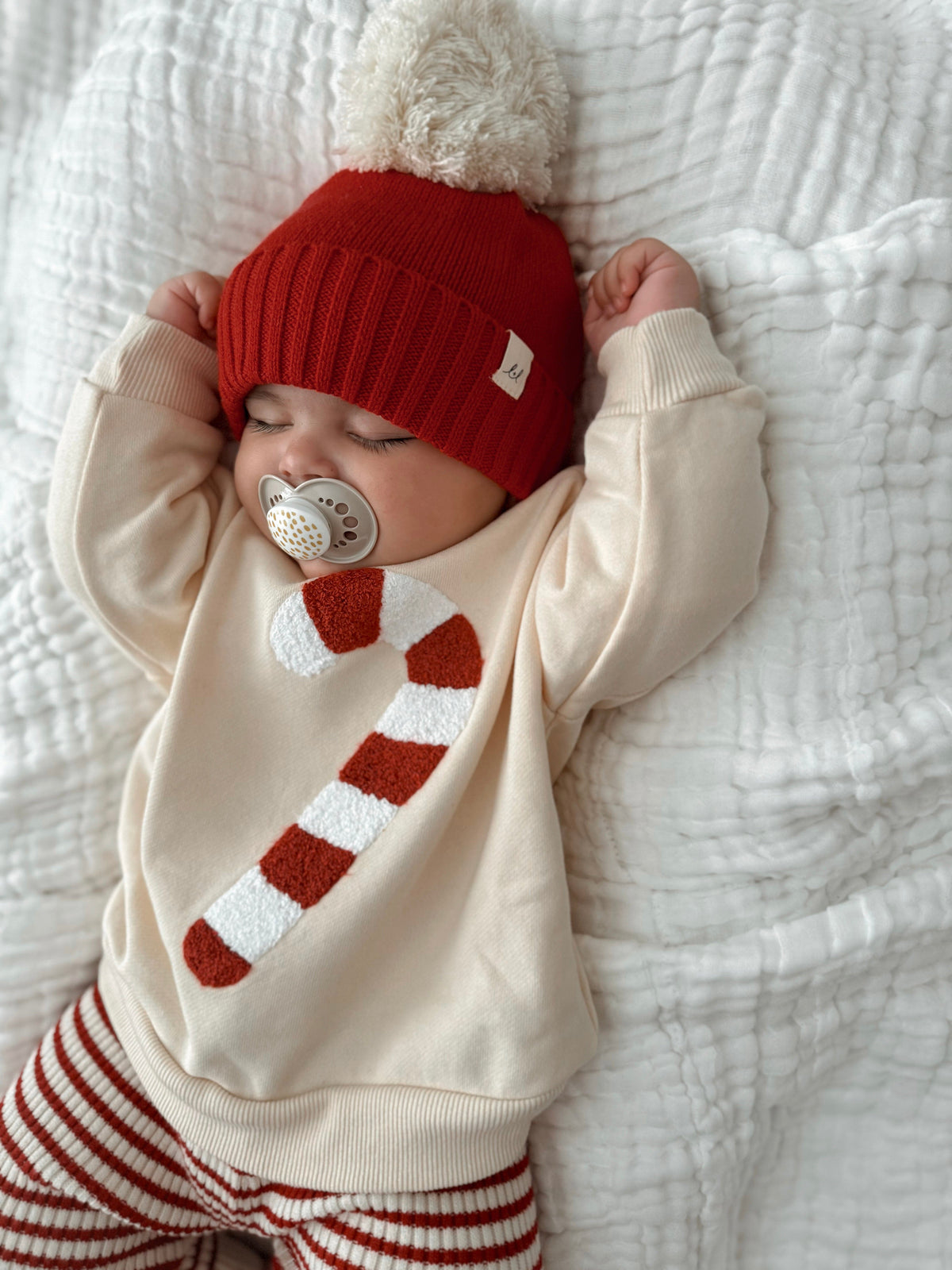Candy Cane Chenille Pullover
