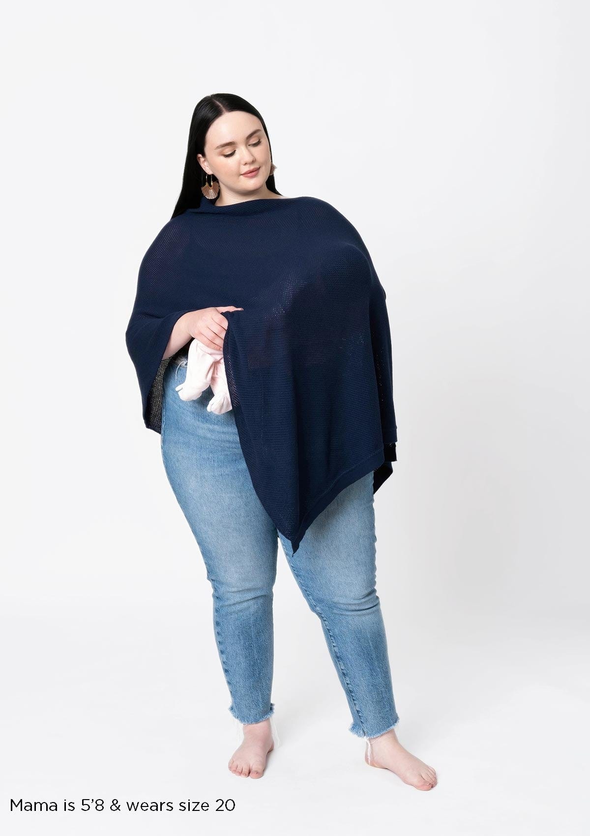 The Navy Cocoon™ Plus Breathable Nursing Cover