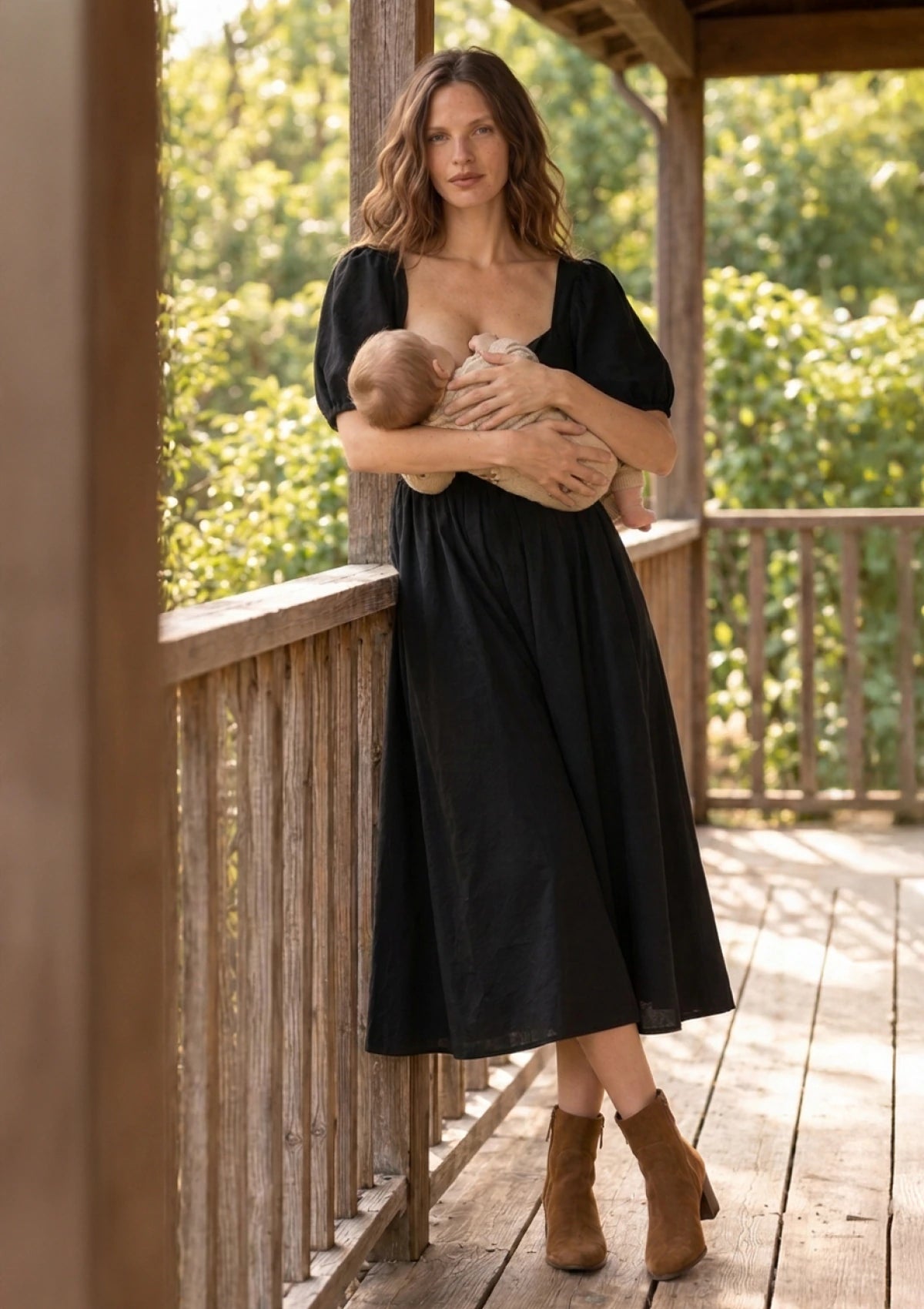 Encore Nursing Dress - Black