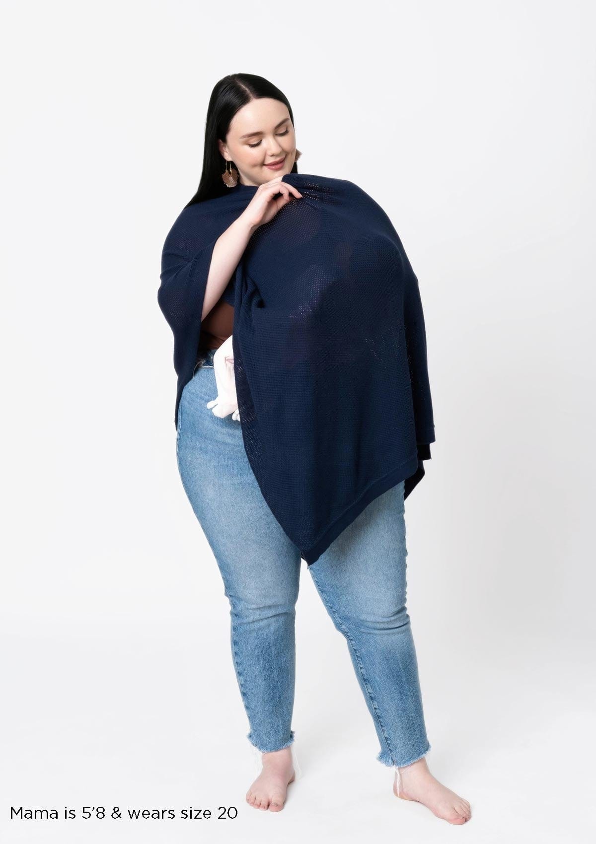 The Navy Cocoon™ Plus Breathable Nursing Cover