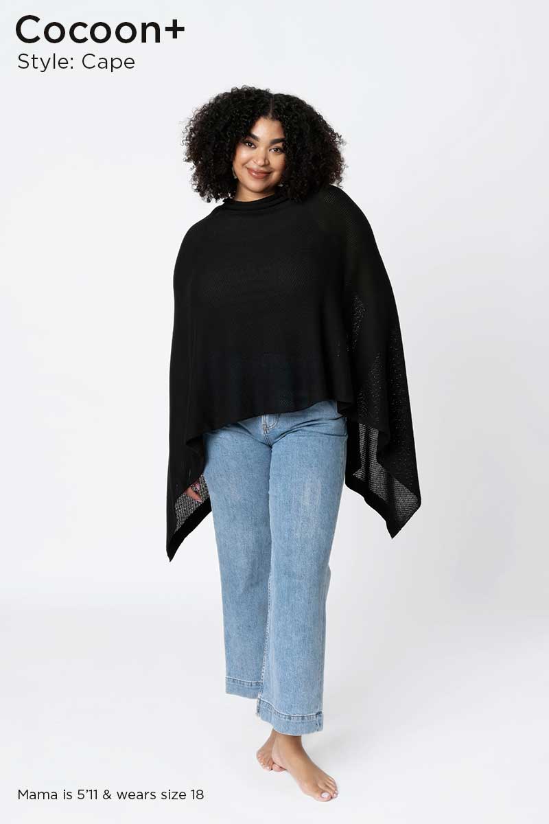 Black Cocoon™ Plus Breathable Nursing Cover